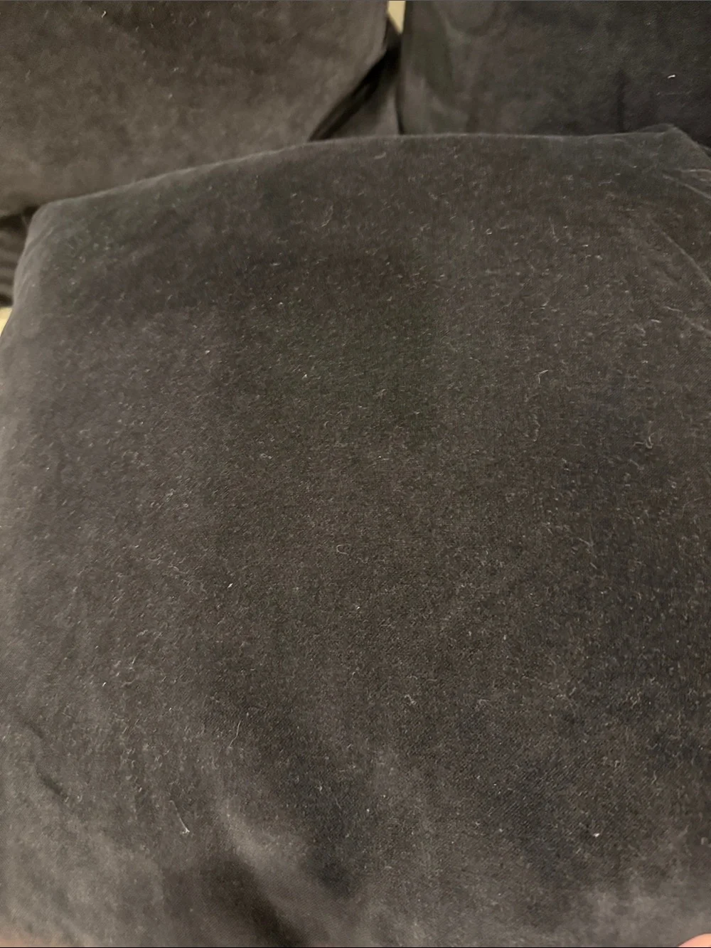 Black Velvet Down and Feather Throw Pillows! 3 available!